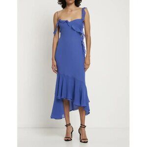 THE ANDAMANE Miranda Midi Ruffle Dress